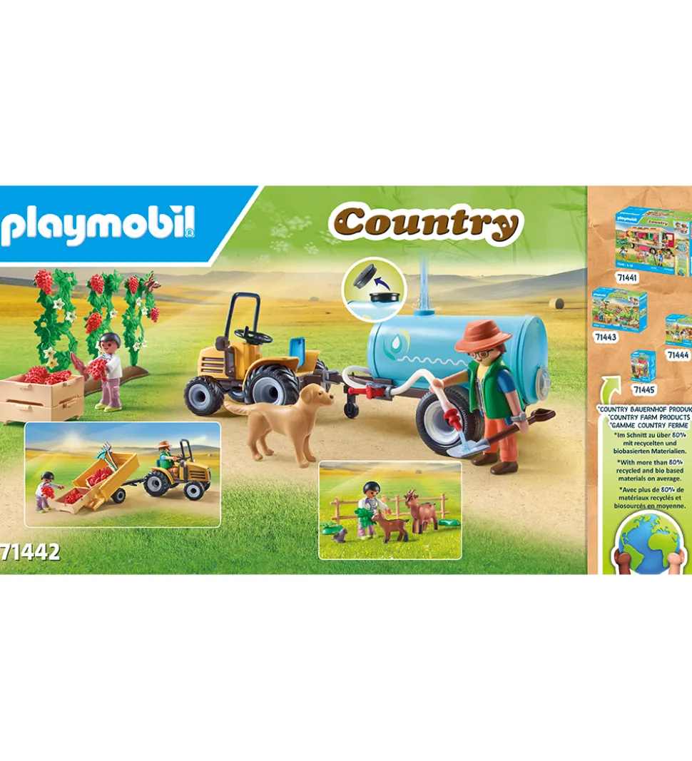 Playmobil Country - Traktor med Anhænger o... - 71442 - 117 Dele