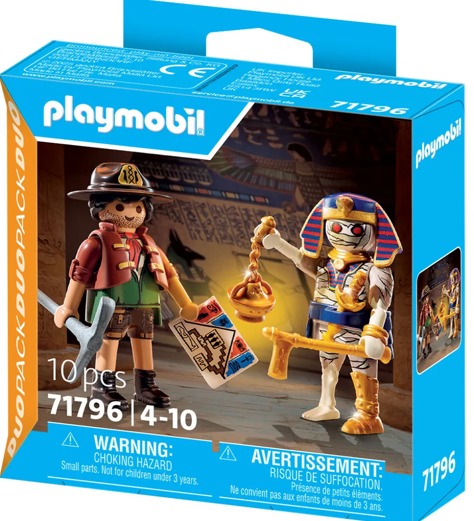 Playmobil Duopack - Skattejæger Og Mumie - 71796 - 10 Dele