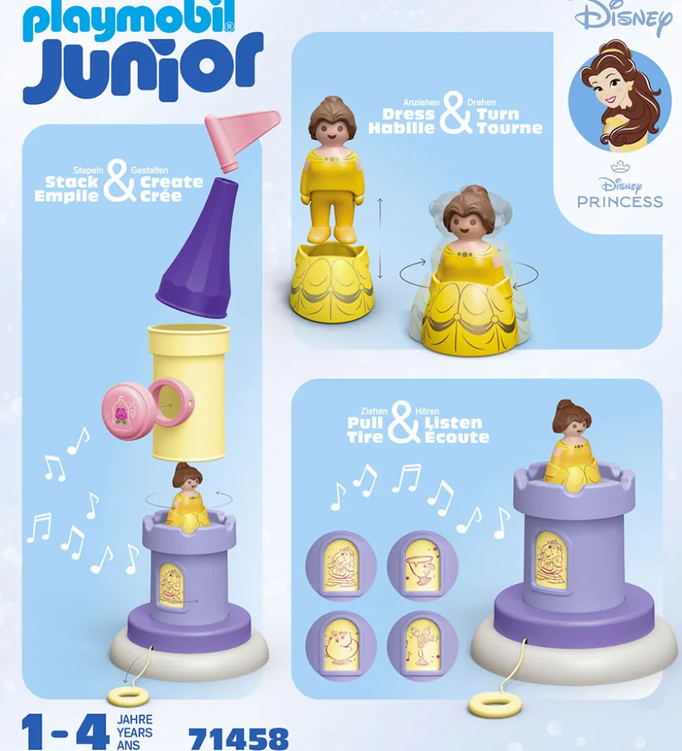 Playmobil Junior - Disney - Belles Legetårn... - 71458 - 7 Dele