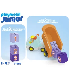 Playmobil Junior - Dump Truck - 71685 - 6 Dele