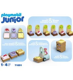 Playmobil Junior - Økologisk Markedsbod og... - 71691 - 17 Dele