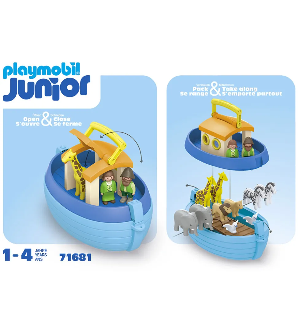 Playmobil Junior - My Take Along Noah's Ark - 71681 - 15 Dele