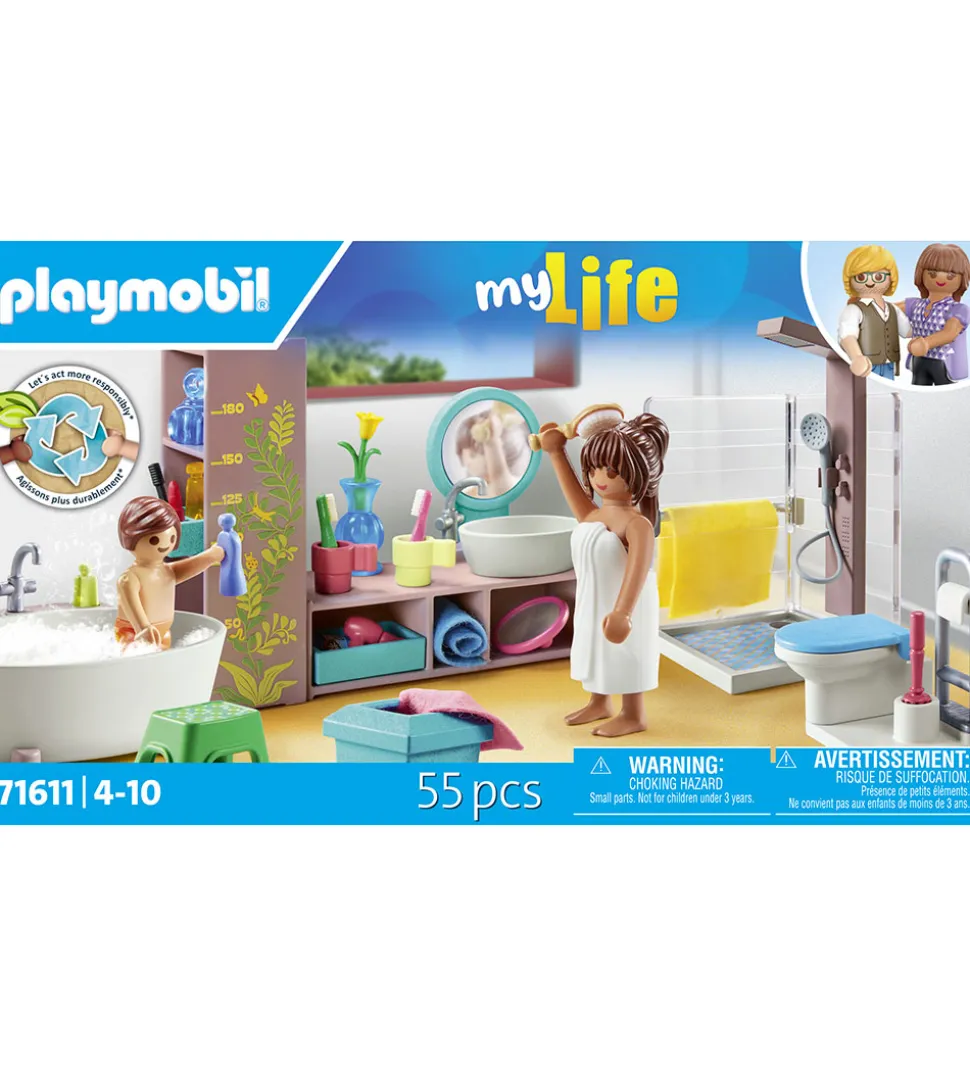 Playmobil My Life - Badeværelse - 71611 - 55 Dele