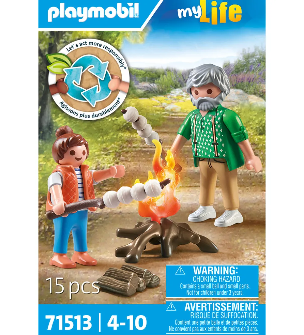 Playmobil My Life - Lejrbål med Skumfiduser - 71513 - 15 Dele