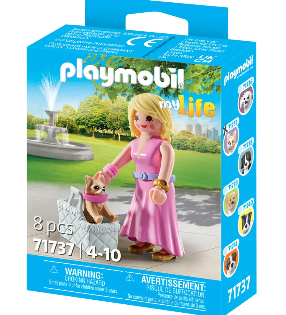 Playmobil My Life - Pige m. Chihuahua - 71737 - 8 Dele