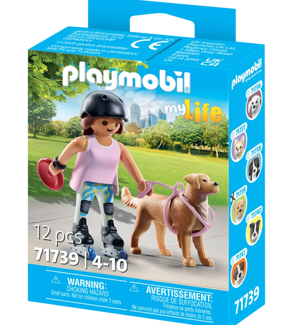 Playmobil My Life - Skater m. Retriever - 71739 - 12 Dele