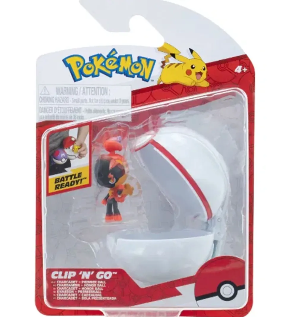 Pokémon Figur - Clip 'N' Go - Charcadet m. Premier Ball