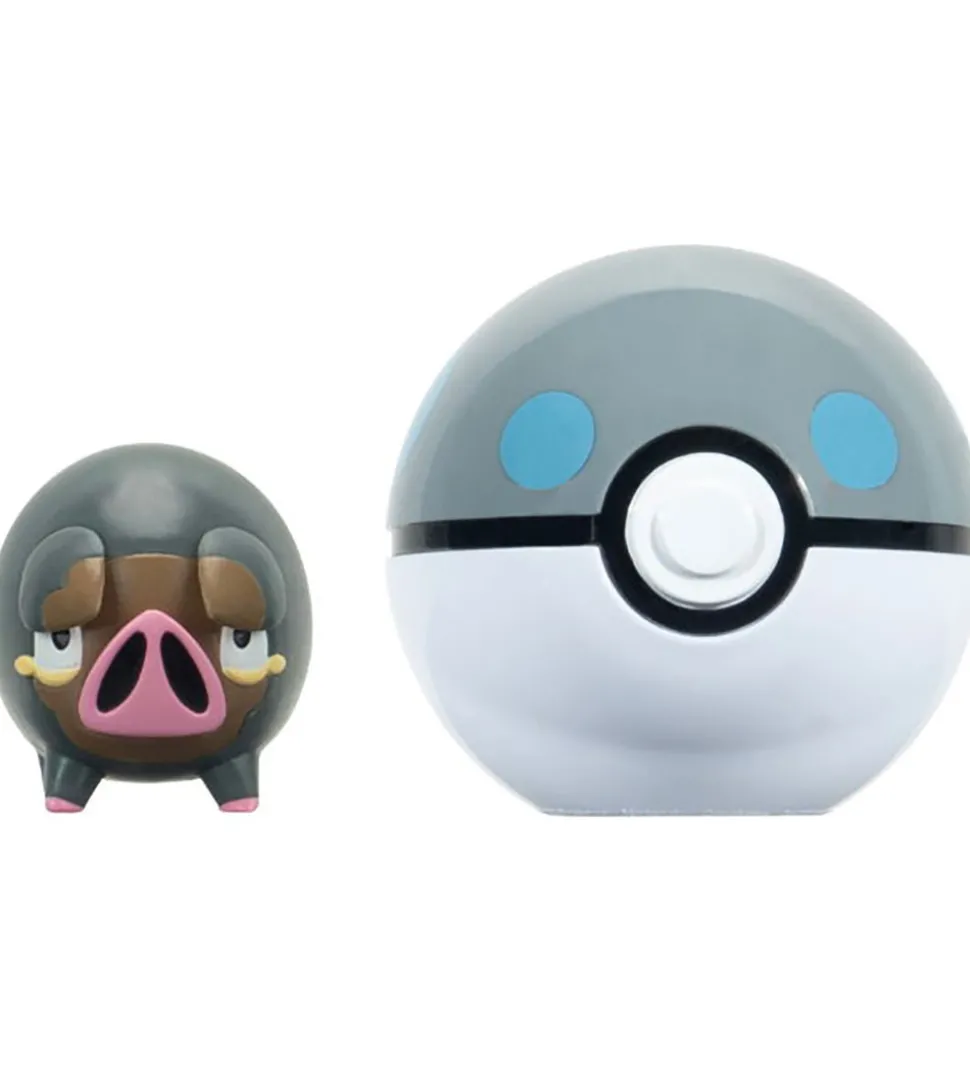 Pokémon Figur - Clip N Go - Lechonk m. Heavy Ball