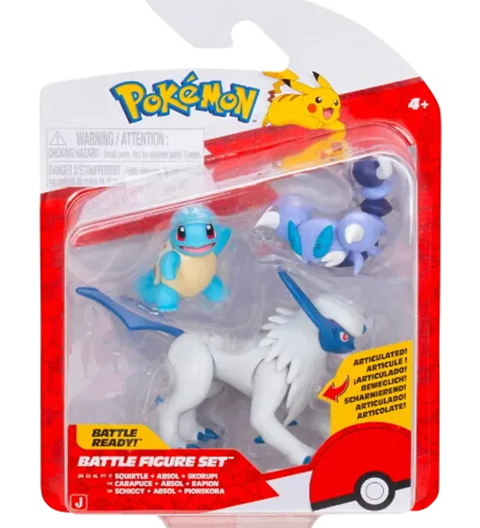 Pokémon Figurer - Battle Figure - Squirtle/Absol/Skorupi