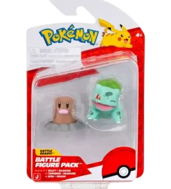 Pokémon Figurer - Battle Figure - 2-pak - Diglett/Bulbasaur