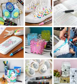 Posca Tuscher m. Metalkasse - 20 stk. - Manga Hero