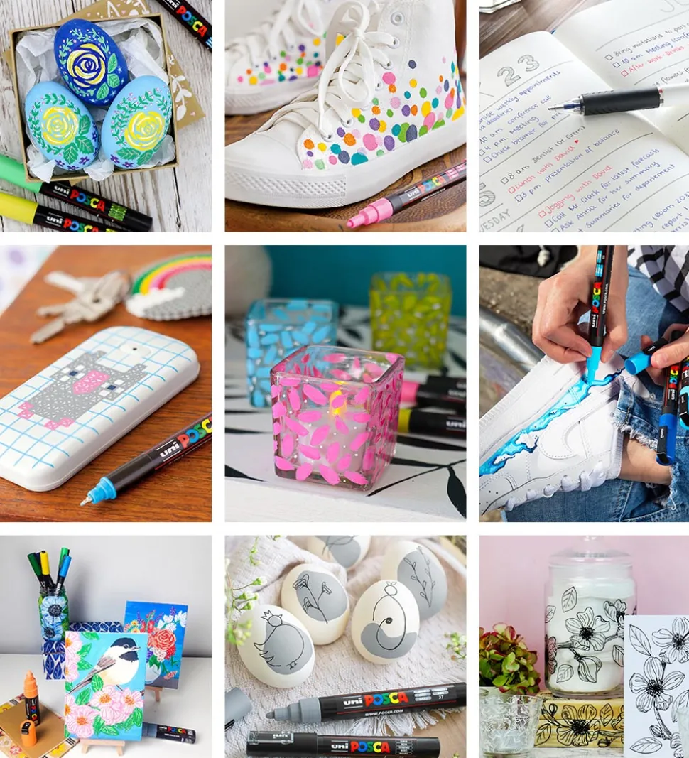 Posca Tuscher m. Metalkasse - 20 stk. - Manga Hero