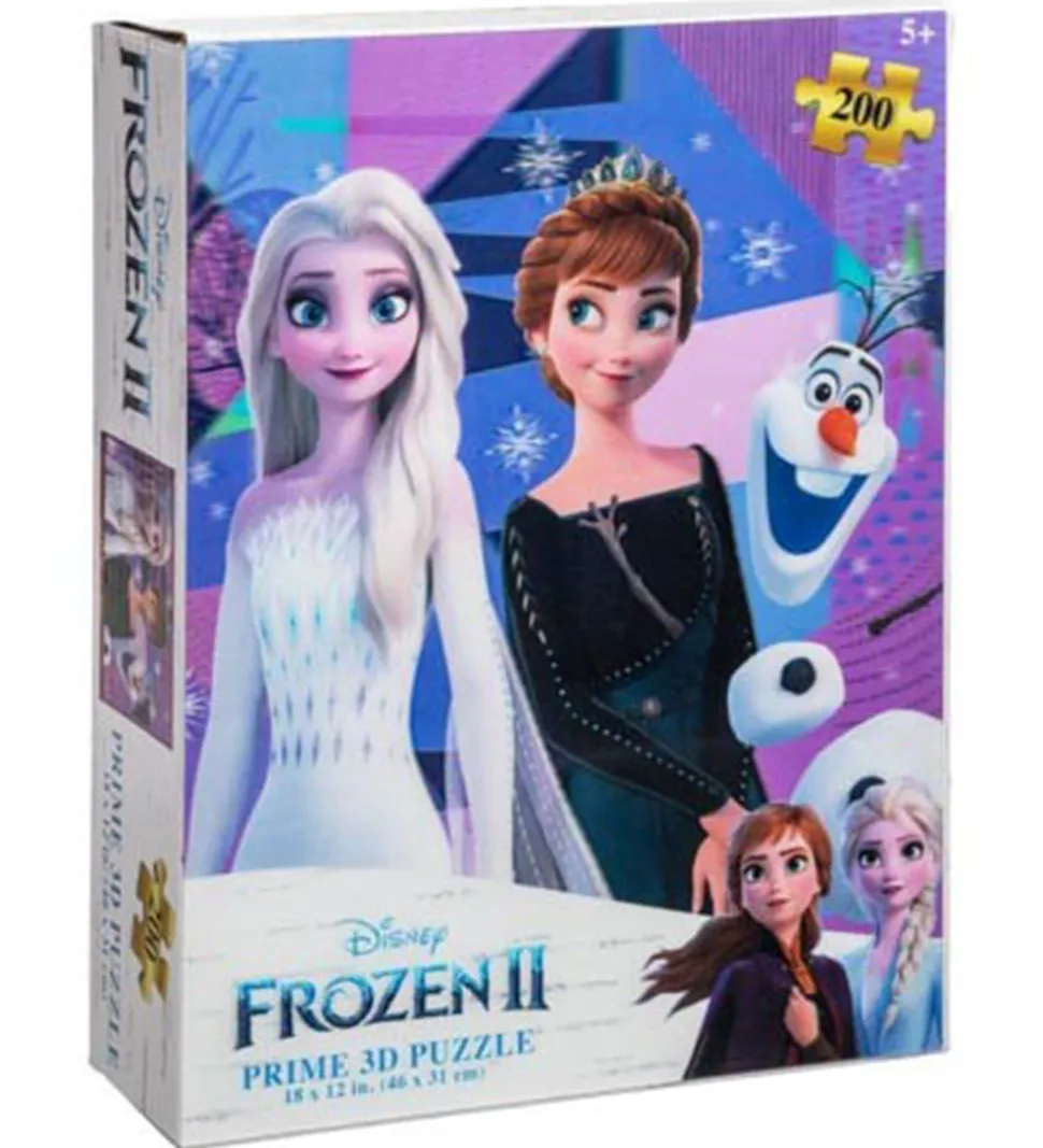 Prime 3D Puzzle Puslespil - 3D - 200 Brikker - Frozen