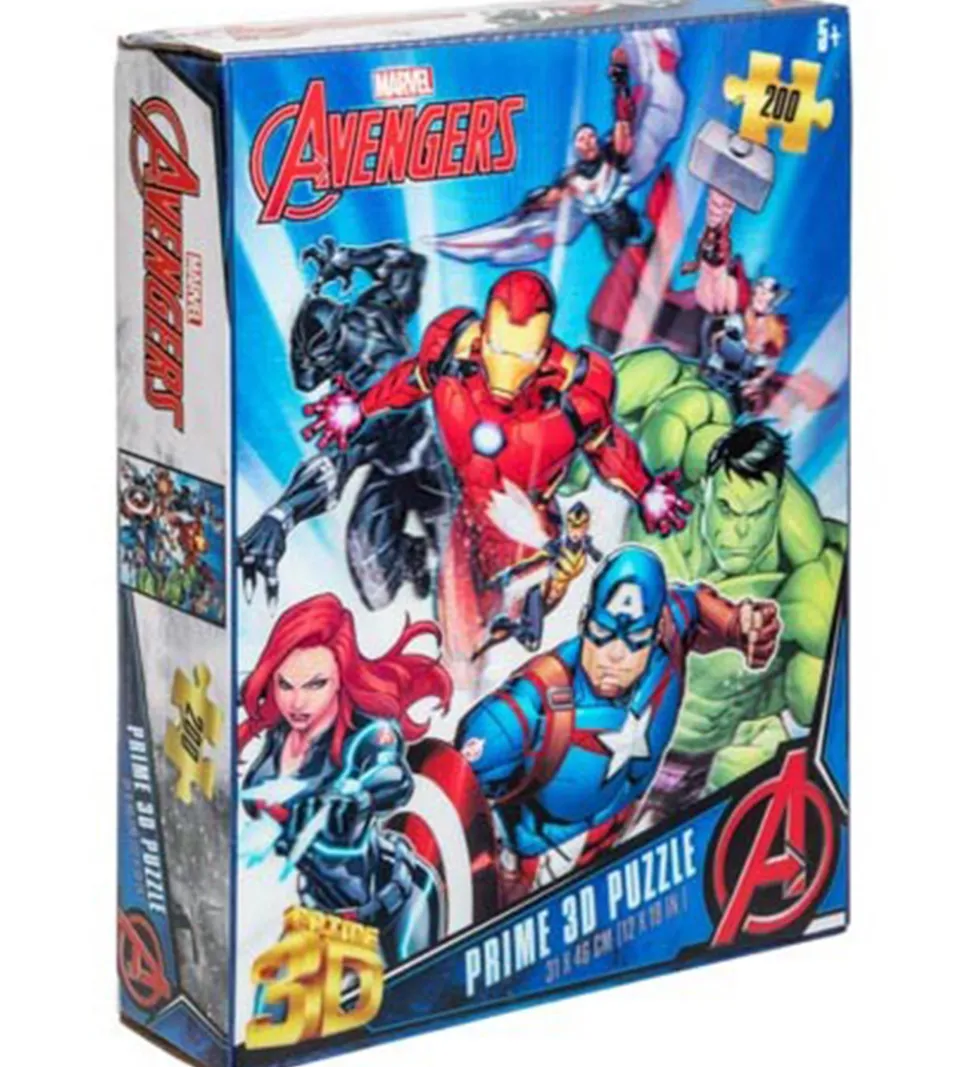 Prime 3D Puzzle Puslespil - 3D - 200 Brikker - Avengers