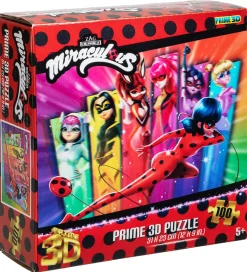 Prime 3D Puzzle Puslespil - 3D - 100 Brikker - Miraculous