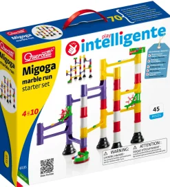 Quercetti Kuglebane - Migoga Marble Run Starter Set - 45 Dele -