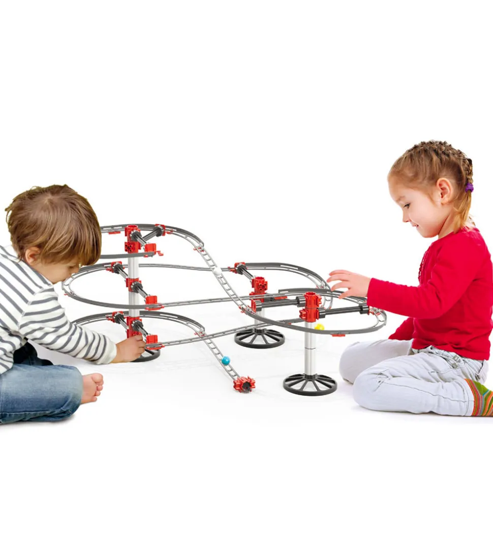 Quercetti Kuglebane - Skyrail Starter Set Rollercoster - 94 Dele