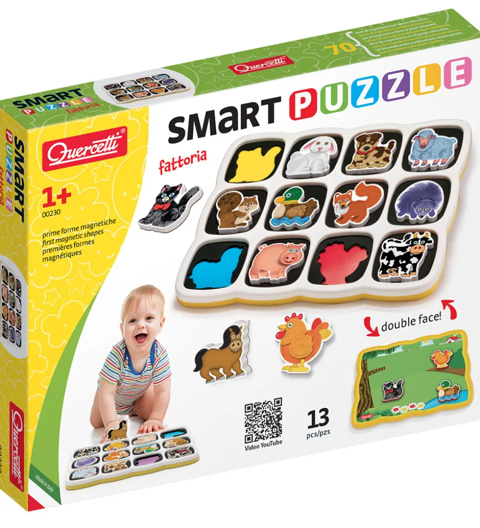 Quercetti Magnetisk Puslespil - 13 Dele - 0230