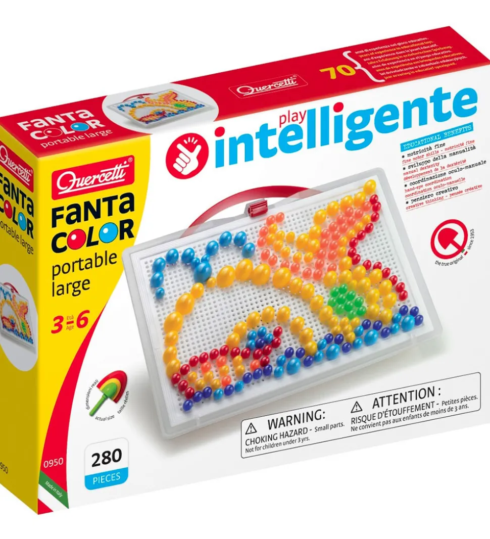 Quercetti Stiftmosaik - Fantacolor Portable - 280 Dele - 950