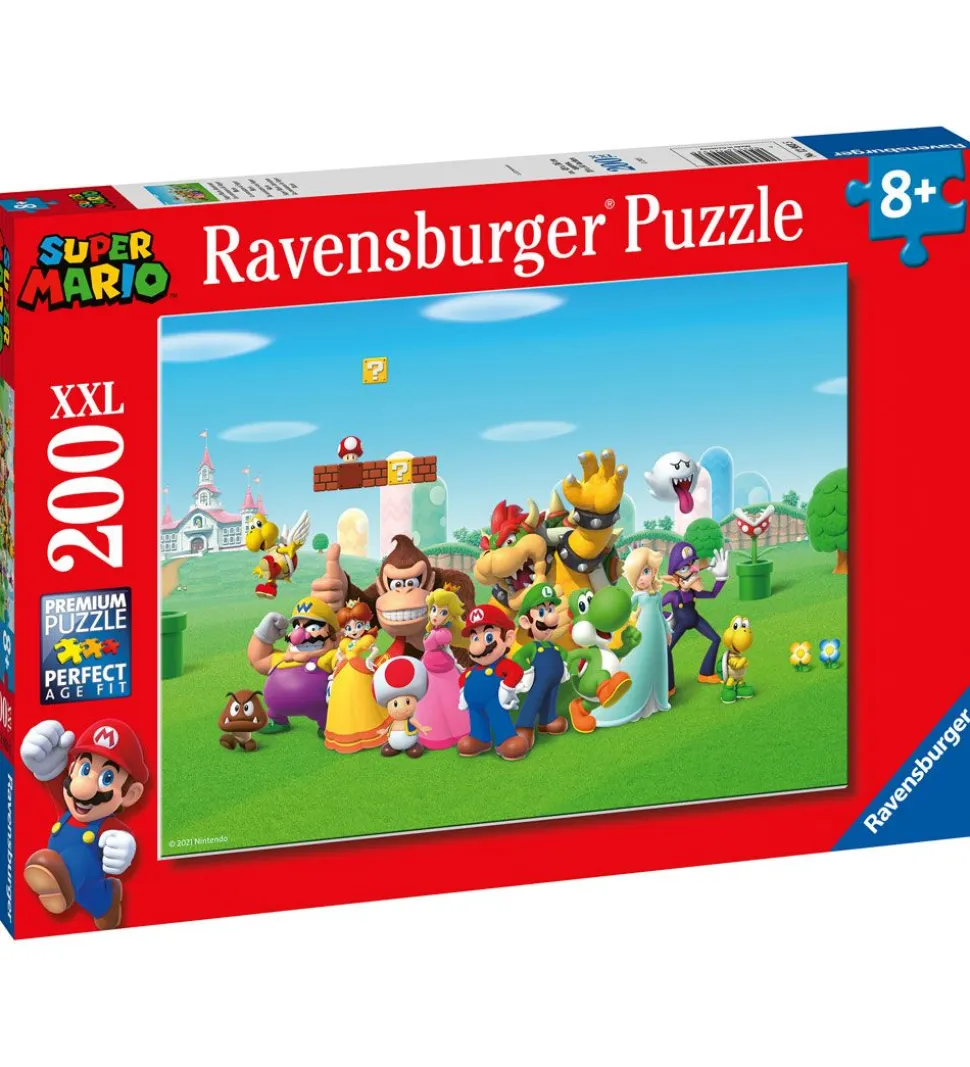 Ravensburger Puslespil - 200 Brikker - Super Mario Adventure