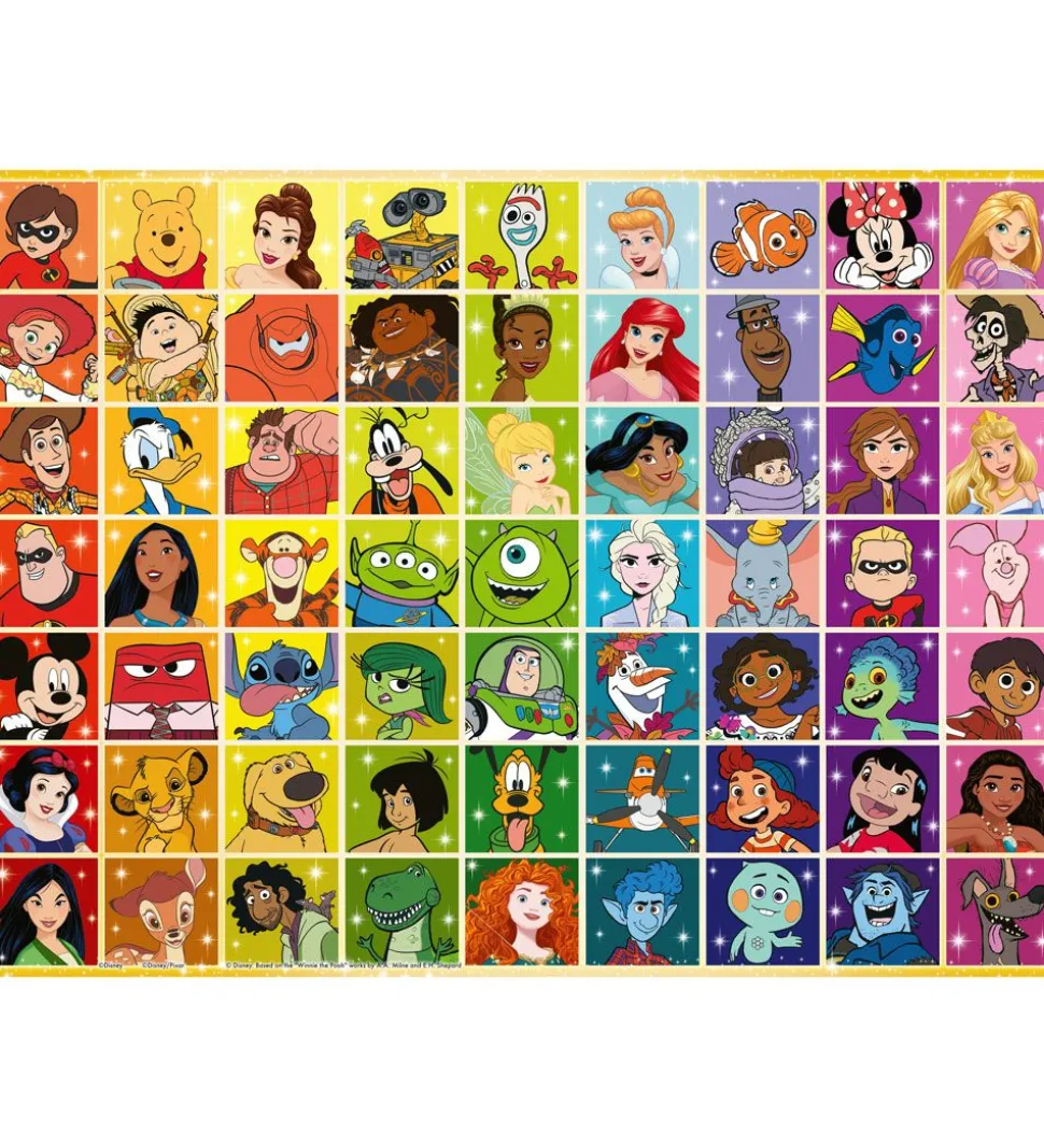 Ravensburger Puslespil - 100 Brikker - Disney Multi Character