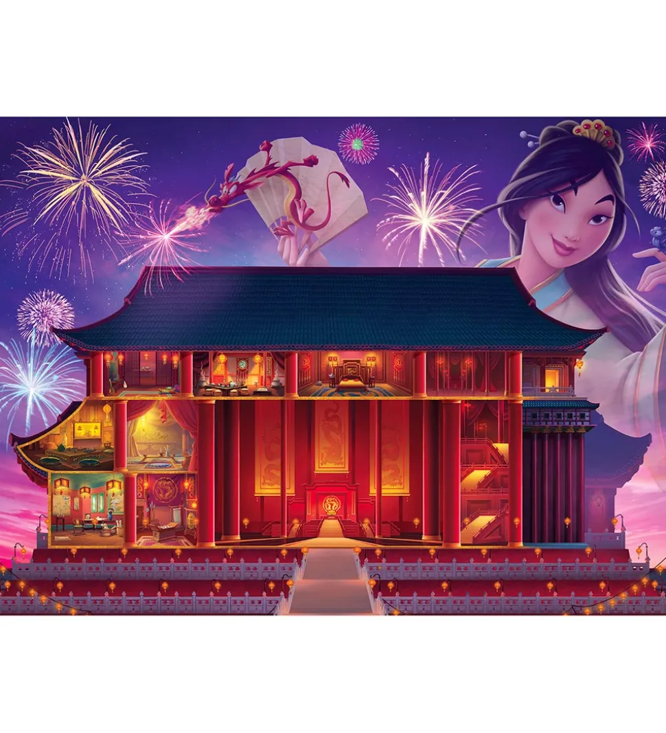 Ravensburger Puslespil - 1000 Brikker - Disney Castles Mulan