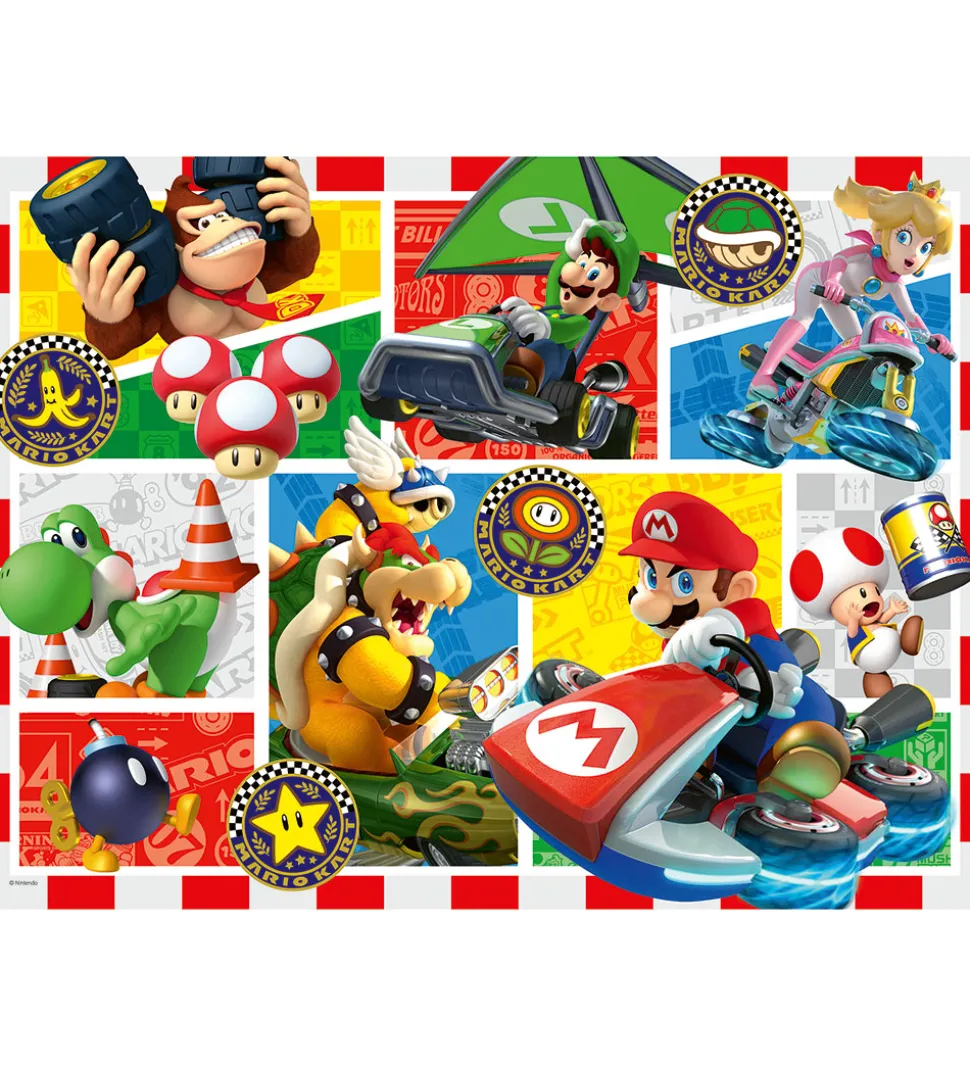 Ravensburger Puslespil - 150 Brikker - Mario Kart