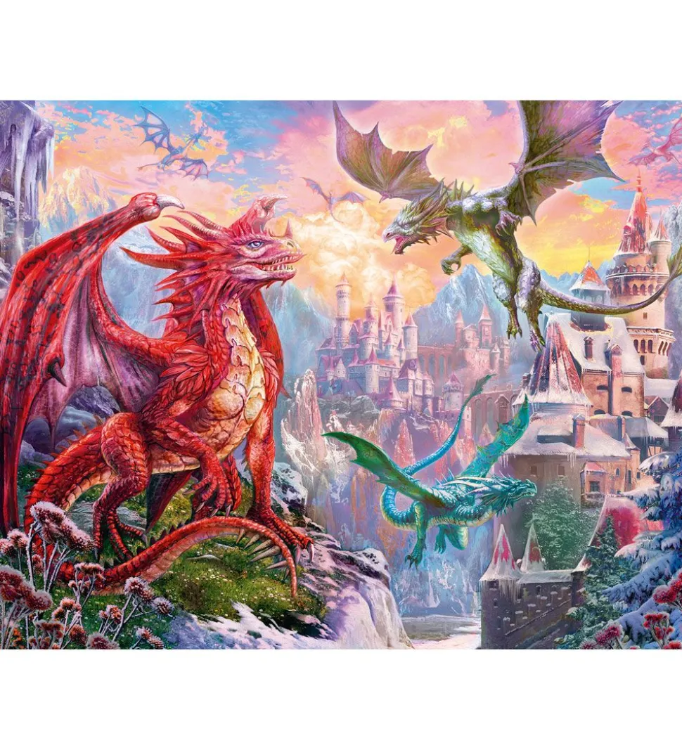 Ravensburger Puslespil - 2000 Brikker - Fantasy Dragon