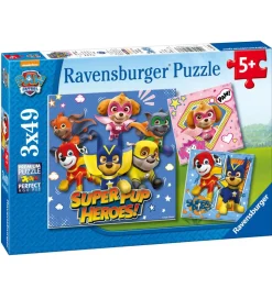 Ravensburger Puslespil - 3x49 Brikker - Paw Patrol Super Pups