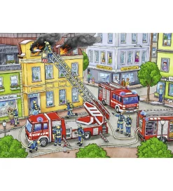 Ravensburger Puslespil - 2x12 Brikker - Blue Lights On The Way