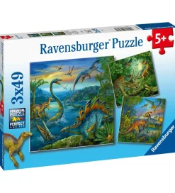 Ravensburger Puslespil - 3x49 Brikker - Dinosaur Facinaiton