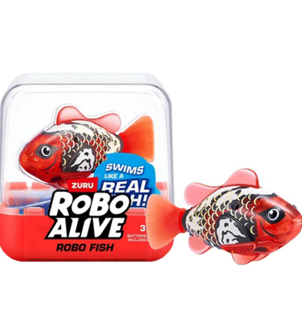 Robo Alive Badelegetøj - Robo Fish - Rød