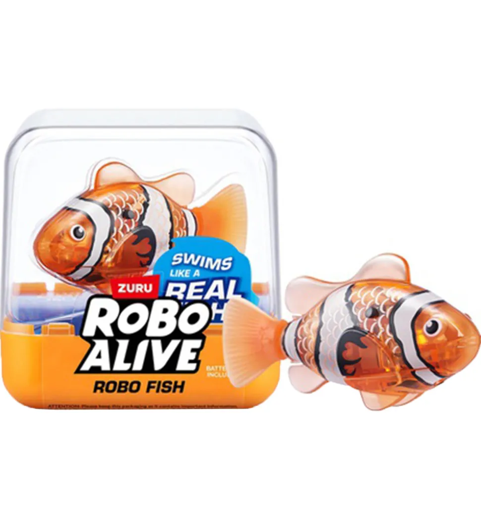 Robo Alive Badelegetøj - Robo Fish - Orange