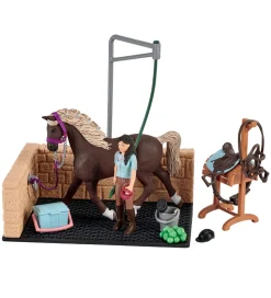 Schleich Horse Club - 20x16cm - Vaskeplads m. Emily & Luna 42438