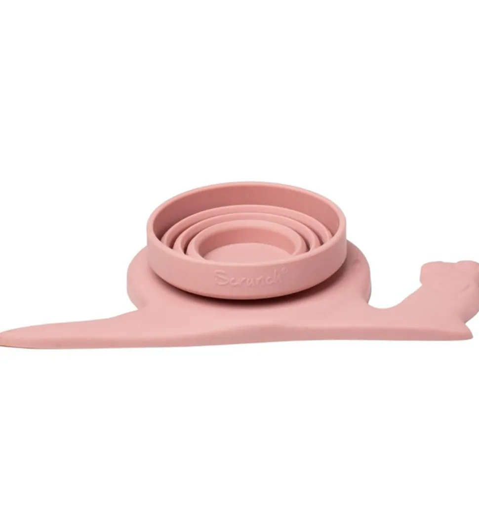 Scrunch Foldbar Regnvandsmåler - 21x11 cm - Silikone - Dusty Ros