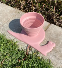 Scrunch Foldbar Regnvandsmåler - 21x11 cm - Silikone - Dusty Ros