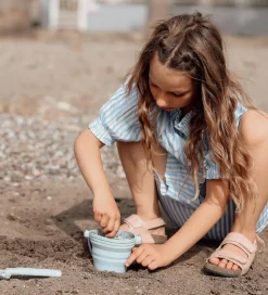 Scrunch Foldbar Spand m. Skovl - 11x9 cm - Midnight Blue