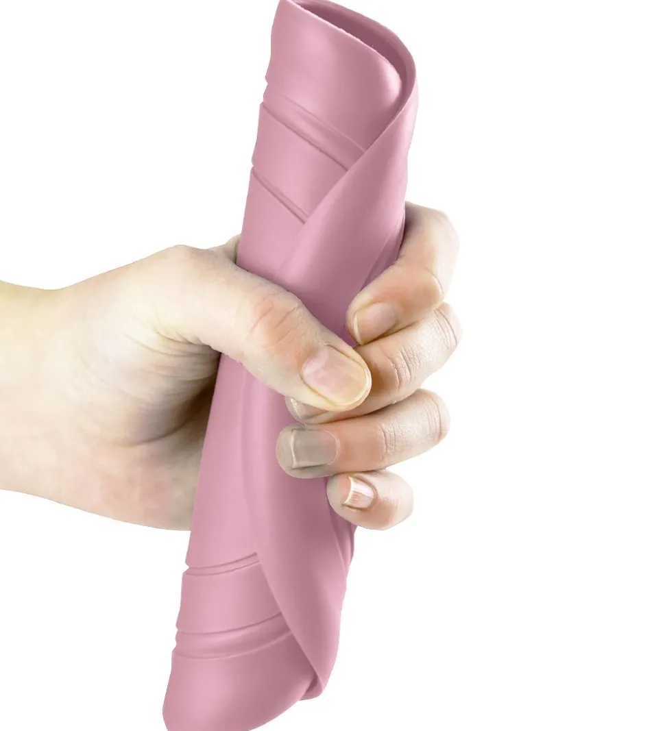 Scrunch Frisbee - Silikone - Ø18 cm - Lyserød