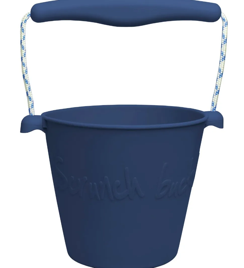 Scrunch Spand - Silikone - 13 cm - Mørkeblå