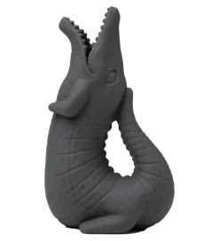 Scrunch Vandkande - 18,5x11 cm - Silikone - Krokodille - Antraci