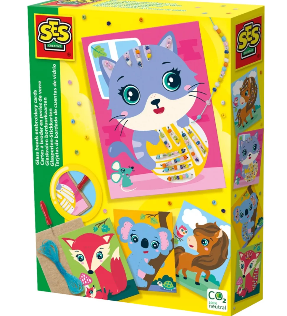 SES Creative - Broderikort - Broder m. Glasperler