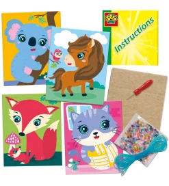 SES Creative - Broderikort - Broder m. Glasperler