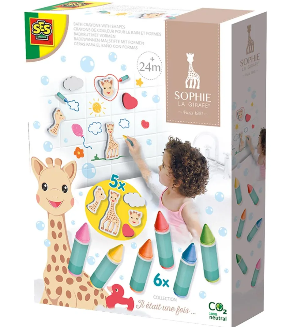 SES Creative Farvekridt Til Badet - Sophie La Girafe