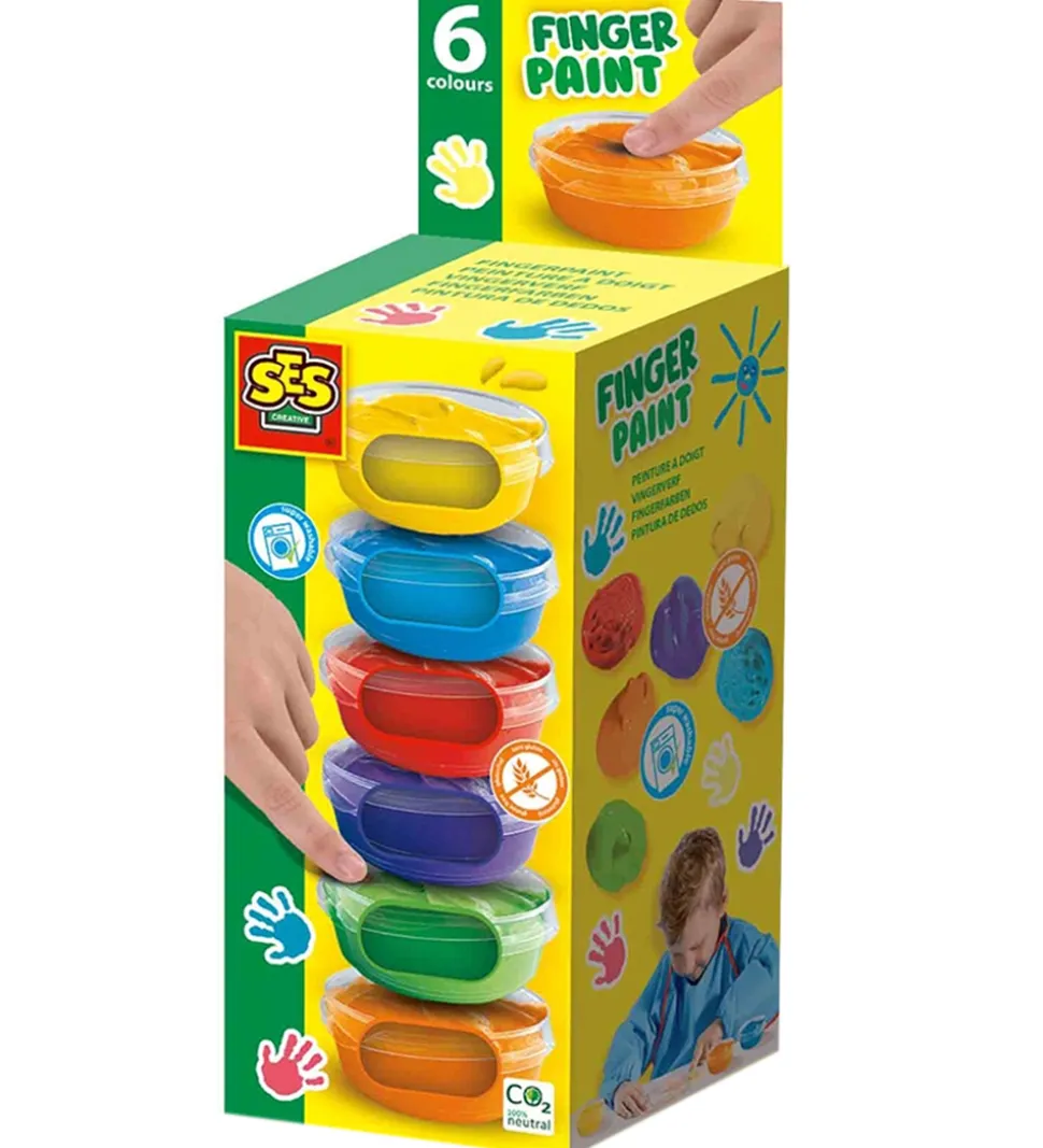 SES Creative Fingermaling - 6x45ml