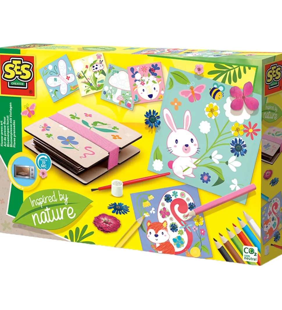 SES Creative Kreasæt - Blomsterpres