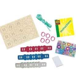 SES Creative Kreasæt - Glimmer-armbånd og Ringe