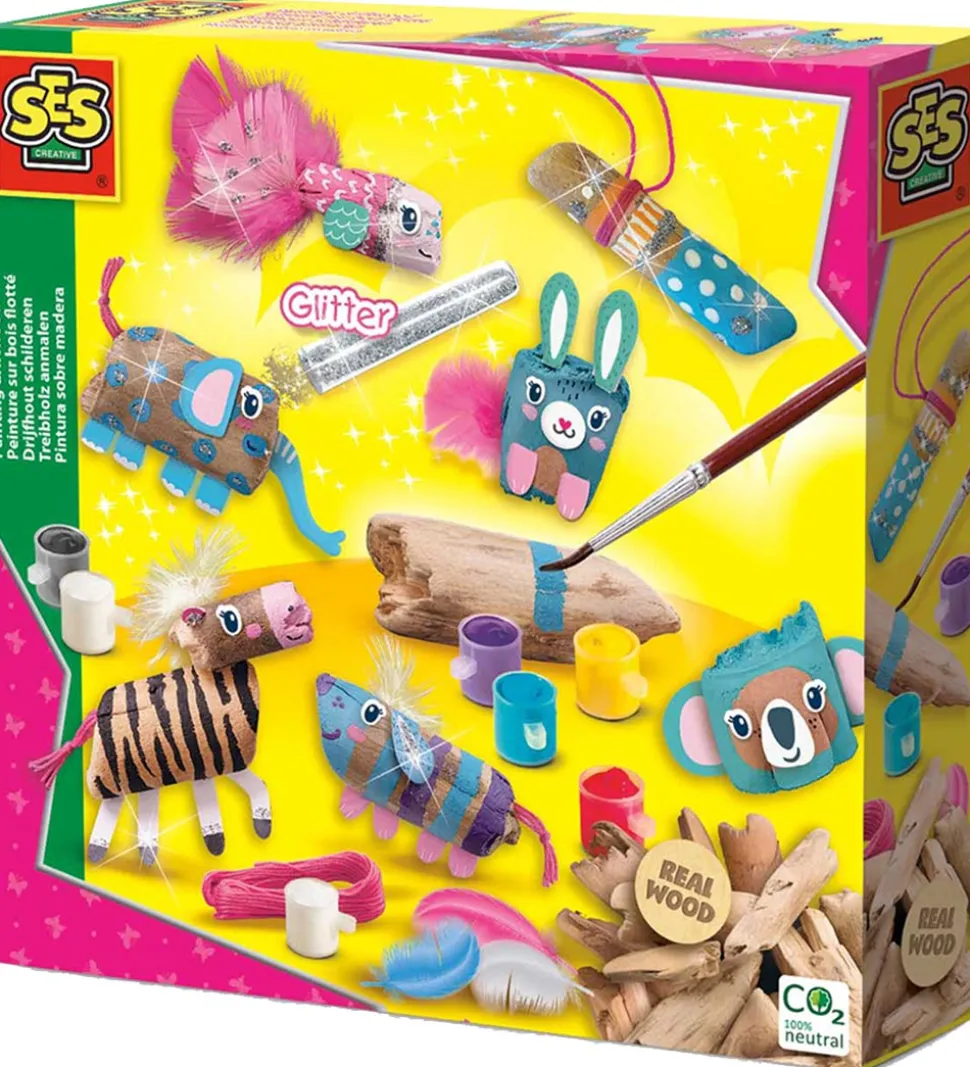 SES Creative Kreasæt - Mal Drivtømmer