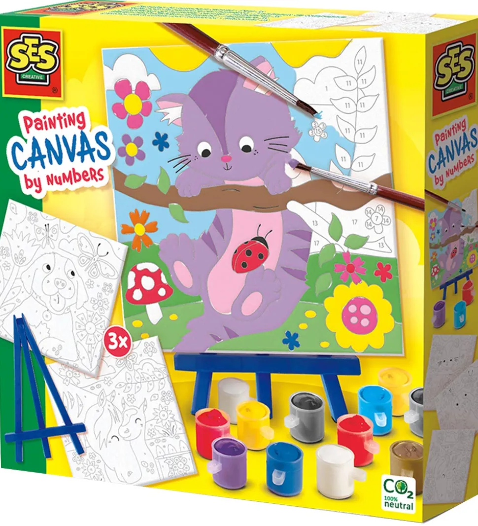 SES Creative Kreasæt - Mal Efter Nummer - Kæledyr