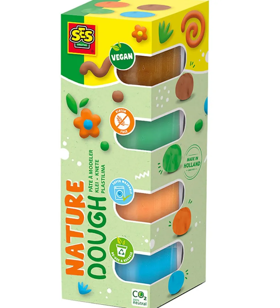 SES Creative Modellervoks - 4x90 g - Nature