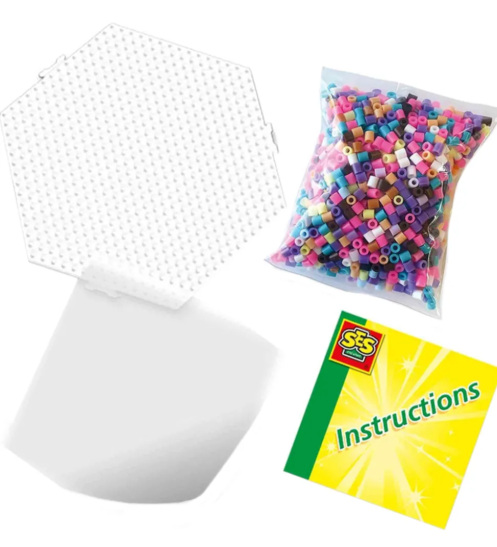 SES Creative Perler - Strygeperler - 1600 stk - Prinsesser Og Kæ